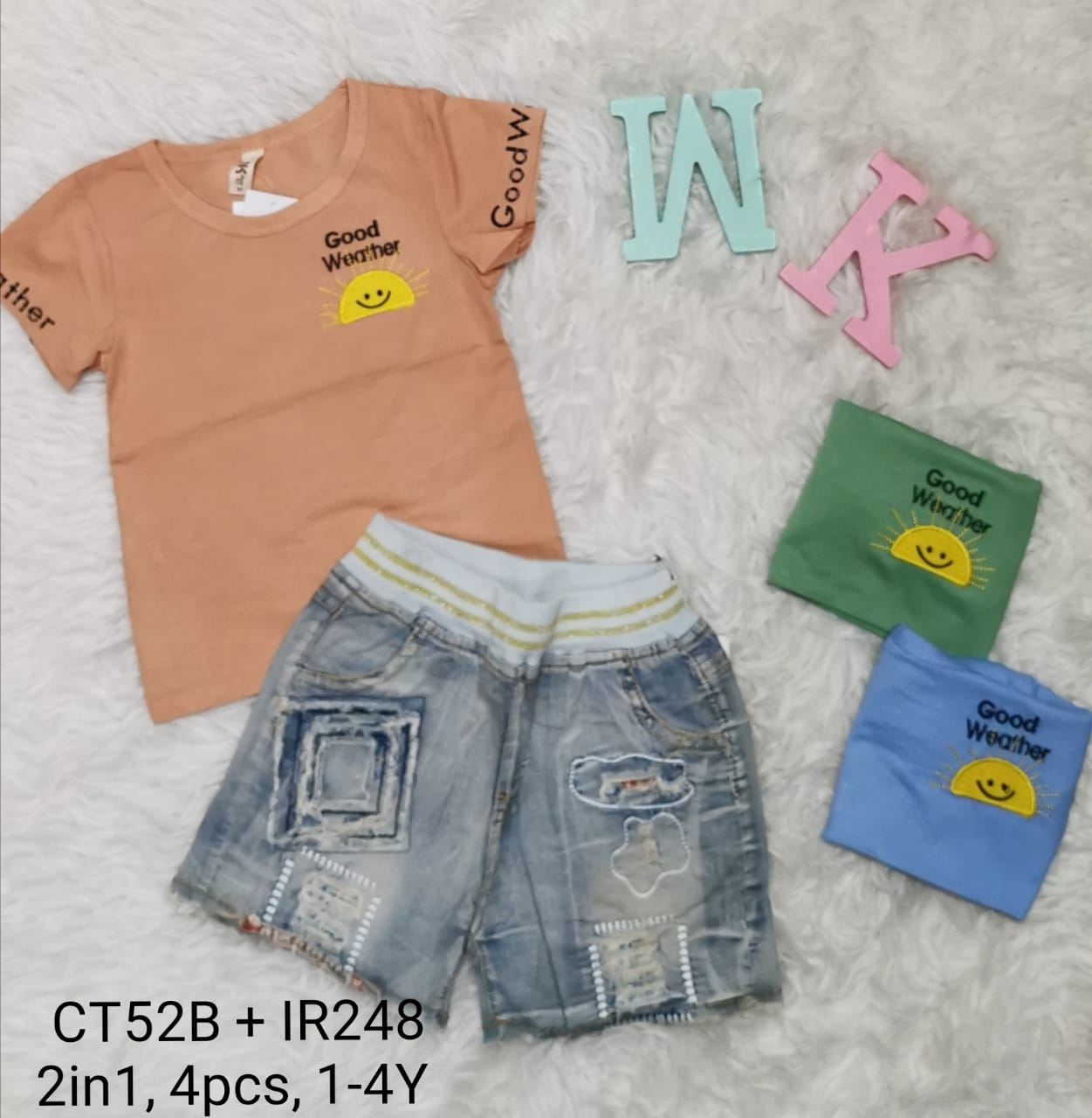 CT52BIR248-Baju Celana (2in1)-Seri 4