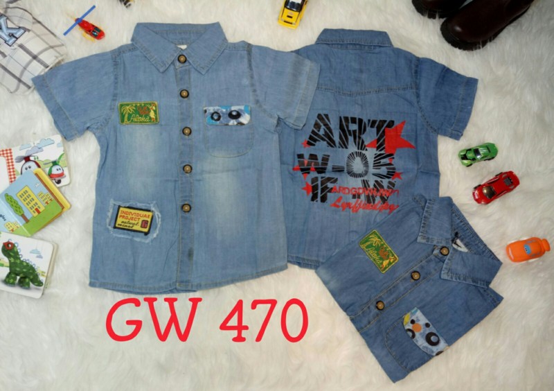 GW470-Kemeja Trendy-Seri 4