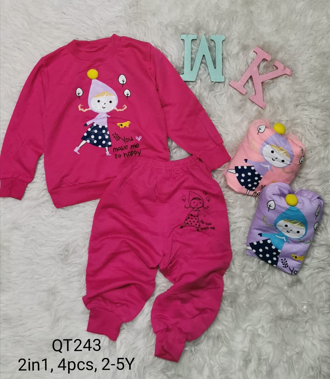 QT243-Baju Celana (2in1)-Seri 4