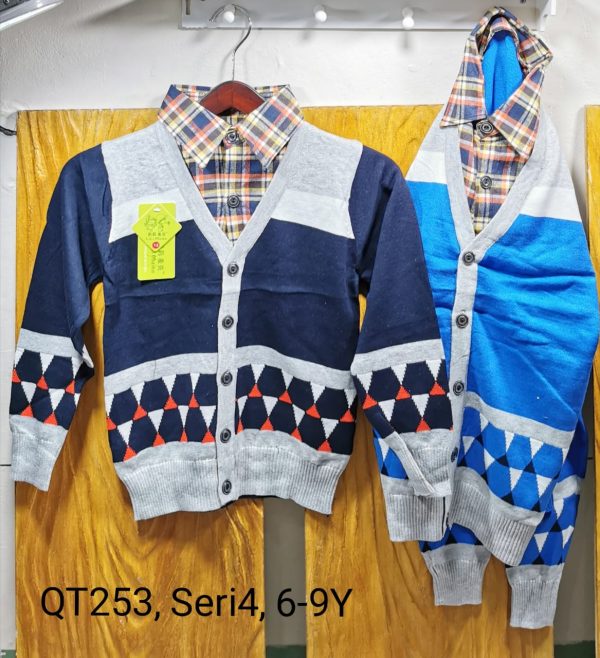 QT253 Sweater Kerah Seri 4 Uk. 6 9th Bahan Rajut Wangki @68rb winkionline