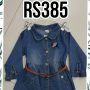 RS385-Baju Dress Denim-Seri 4