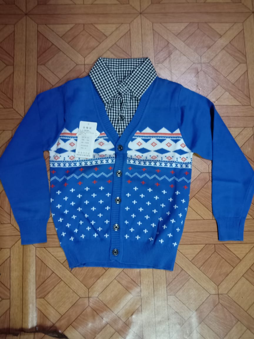 QT267- Baju Sweater Kerah-Seri 4