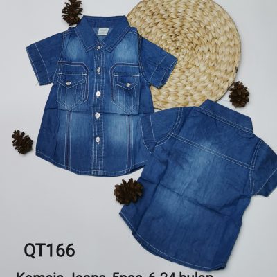QT166-Kemeja Jeans Baby-Seri 5