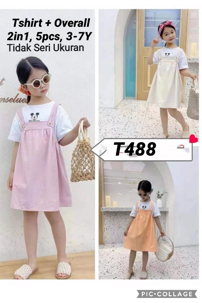 T488-Tshirt Overall (2in1)-Seri 5