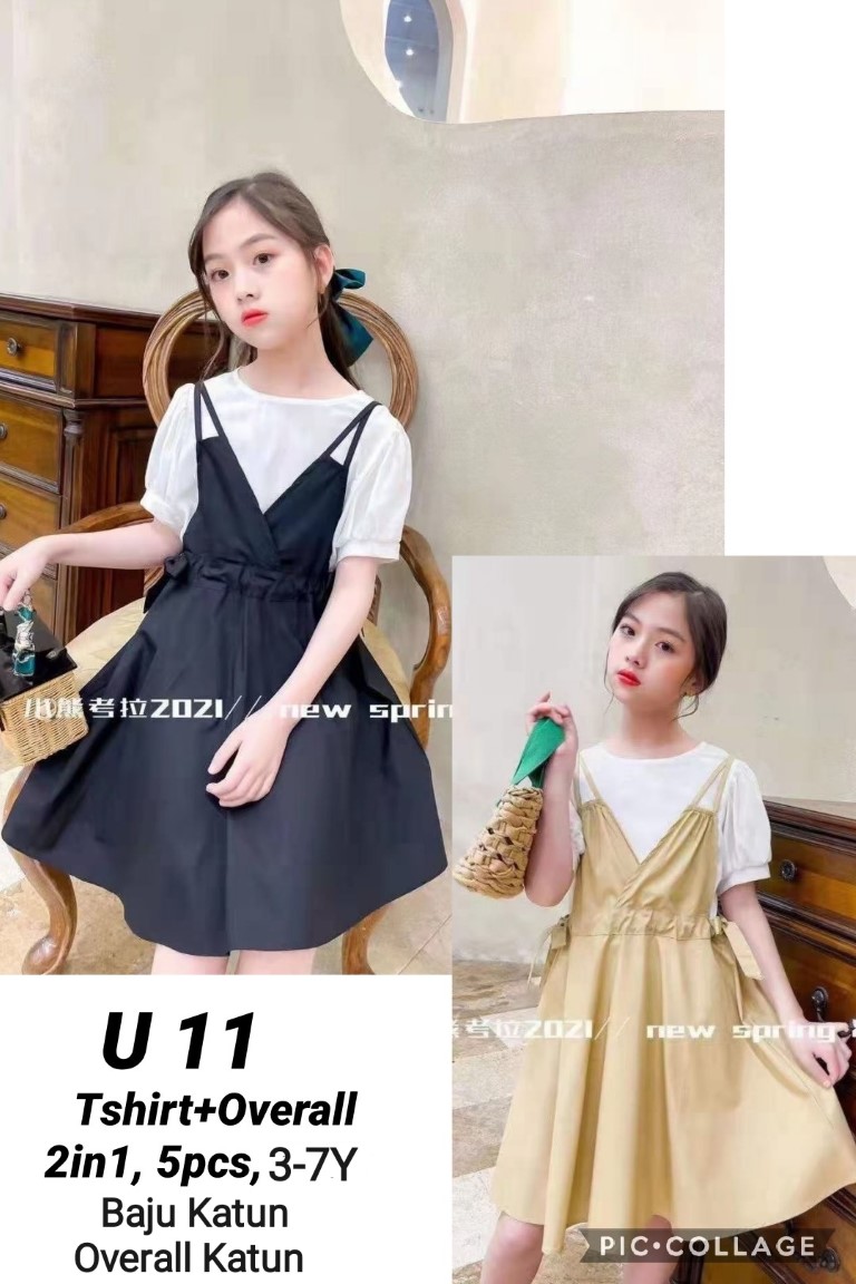 U11-Baju Overall Katun (2in1)-Seri 5