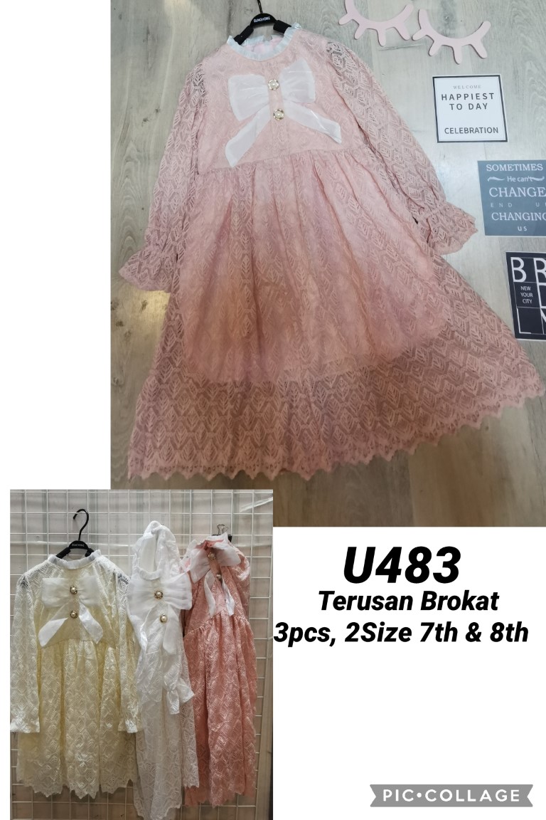 U483-Dress Brokat-Seri 3