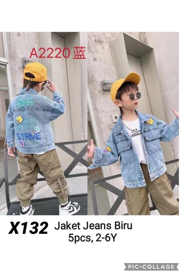 X132 Jaket Jeans Biru Seri 5 Uk. 2 6th @79rb winkionline