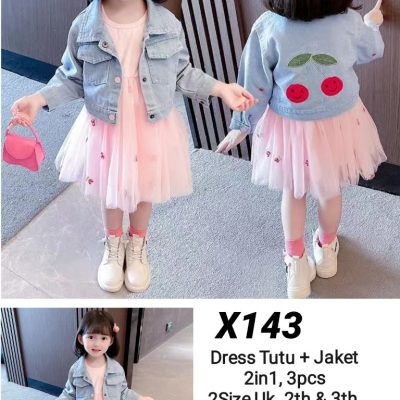 X143-Dress Tutu Jaket (2in1)-Seri 3