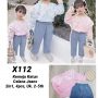X112-Kemeja Celana Jeans (2in1)-Seri 4