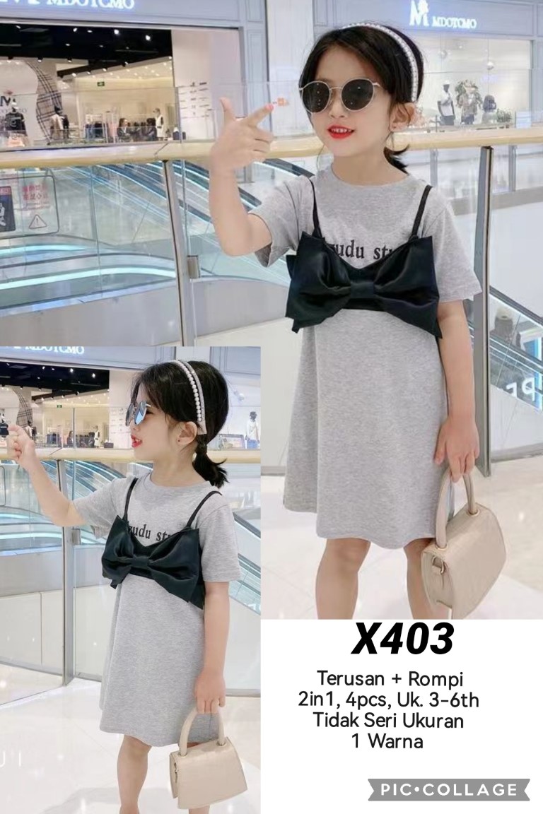 X403-Dress Rompi (2in1)-Seri 4