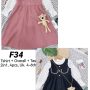 F34-Baju Overall Boneka (2in1)-Seri 4