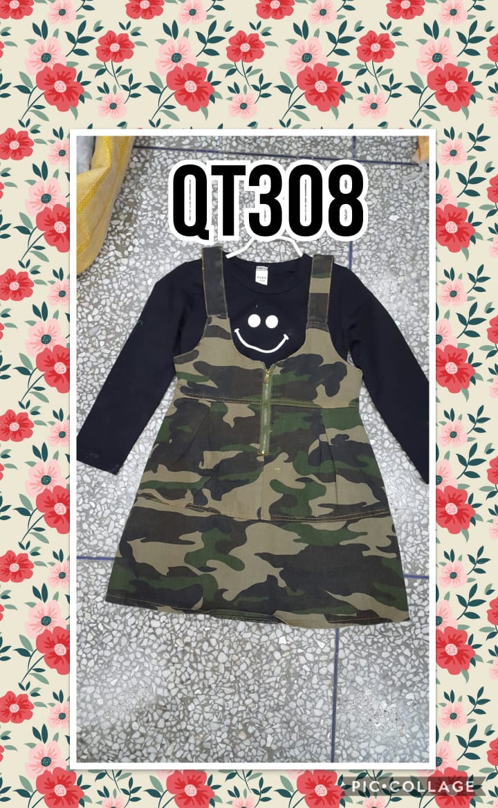 QT308-Baju Overall Army (2in1)-Seri 5