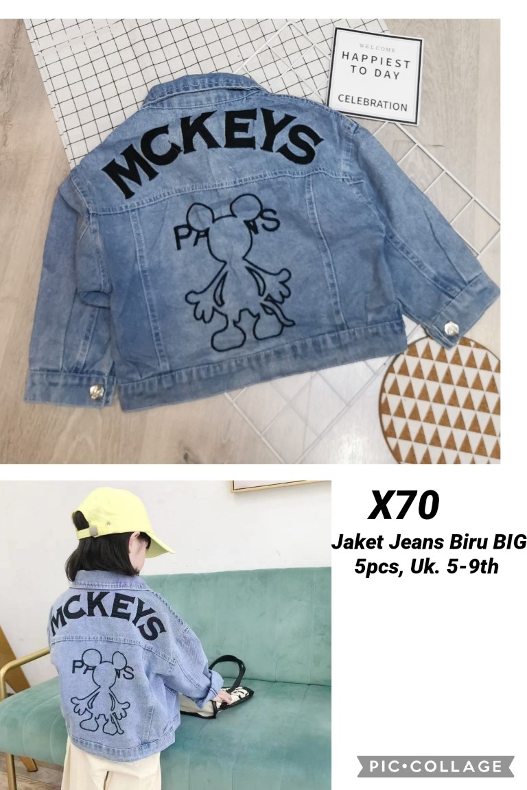 X70-Jaket Jeans Biru BIG-Seri 5