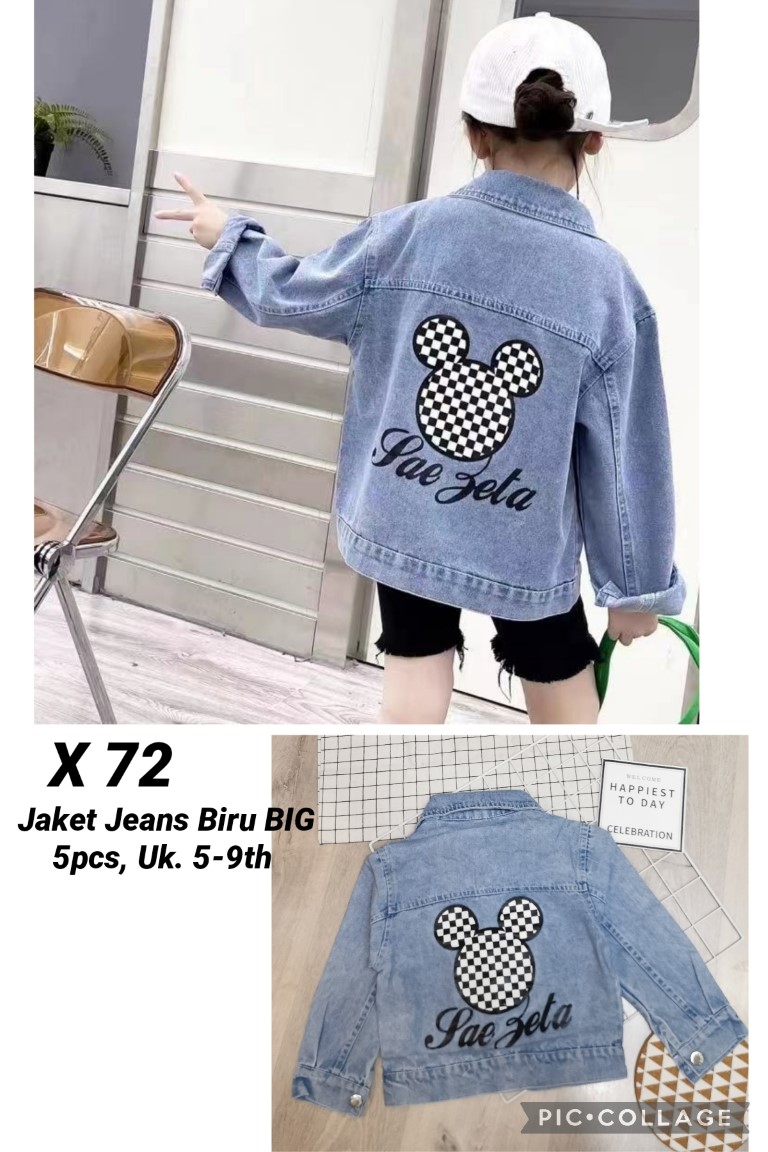 X72-Jaket Jeans Biru BIG-Seri 5