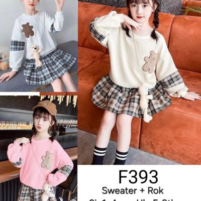 F393-Sweater Rok (2in1)-Seri 4