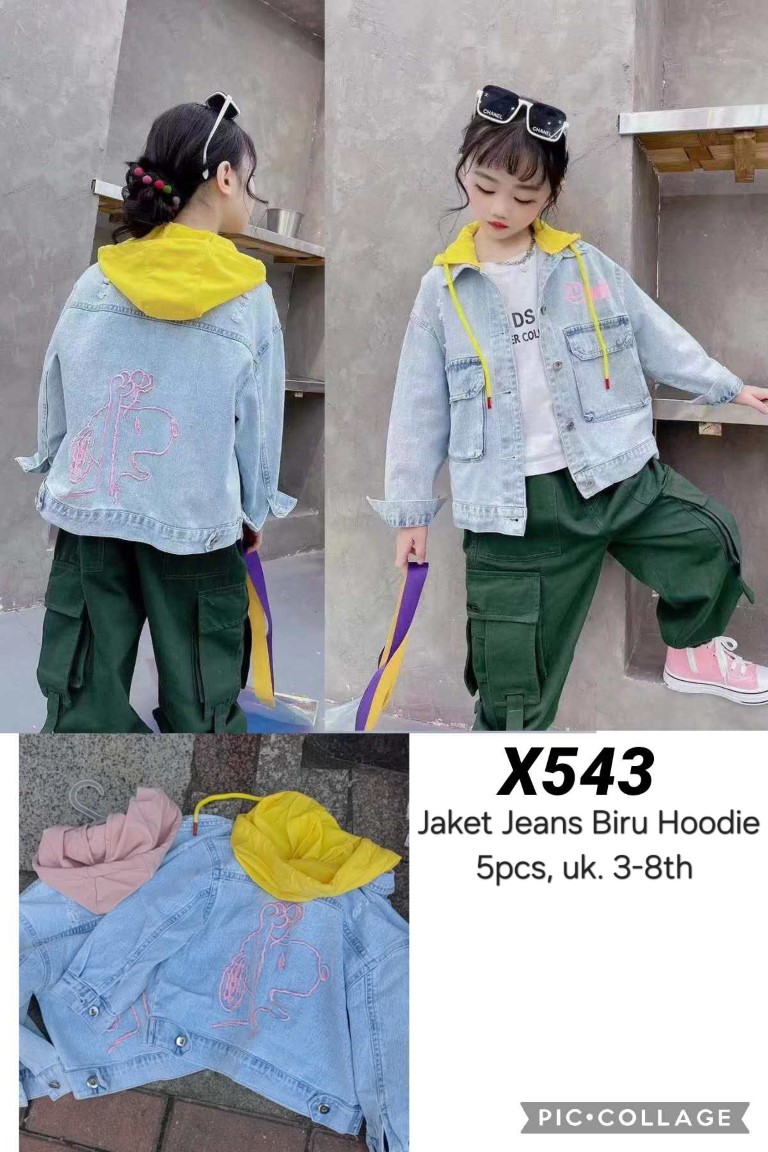 X543-Jaket Jeans (Hoodie)-Seri 5