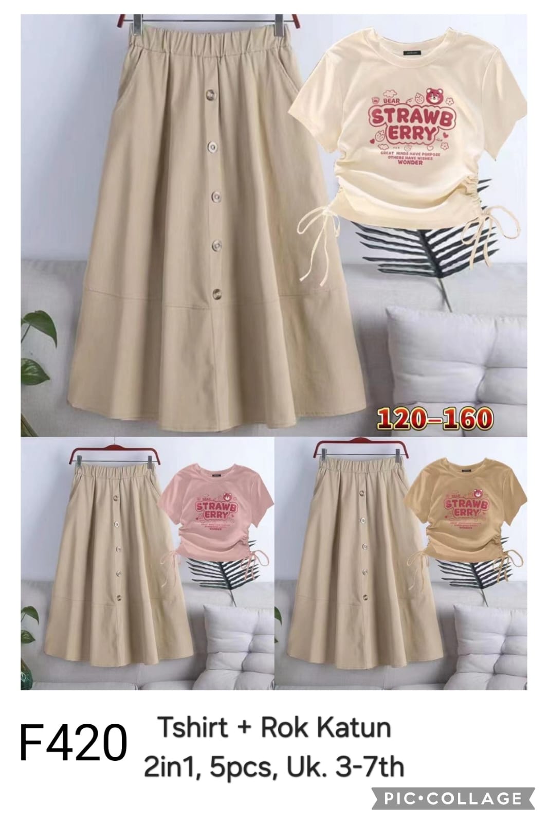 F420-Baju Rok (2in1)-Seri 5