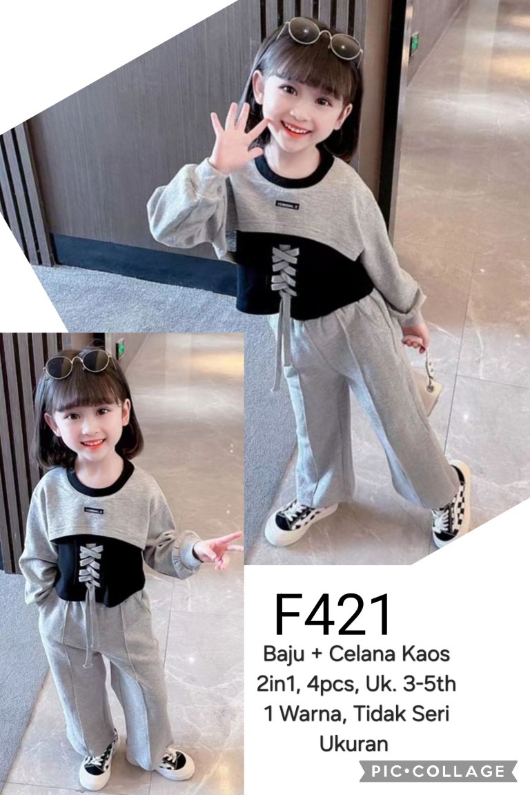 F421-Baju Celana Kaos (2in1)-Seri 4