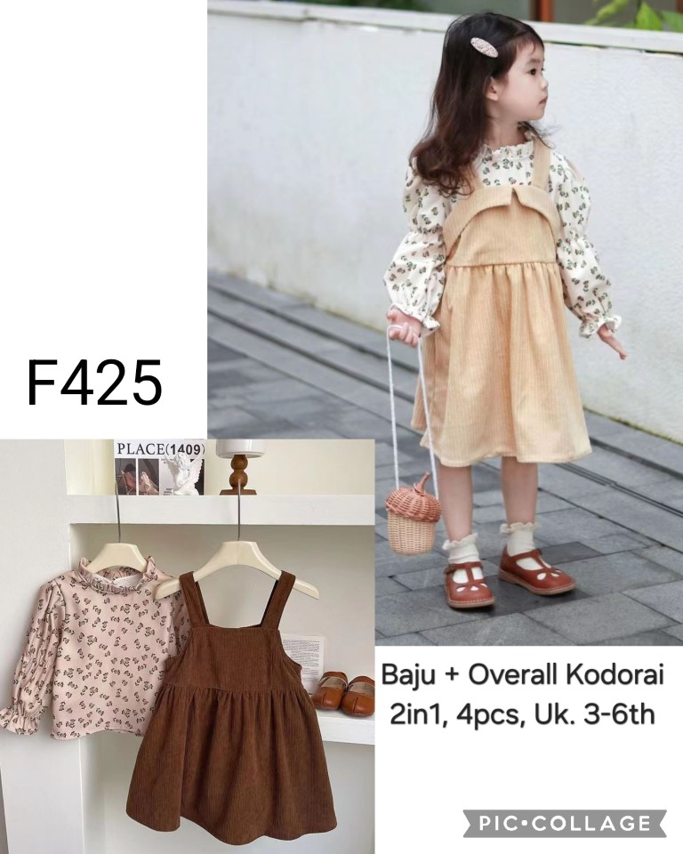 F425-Baju Overall Kodorai (2in1)-Seri 4