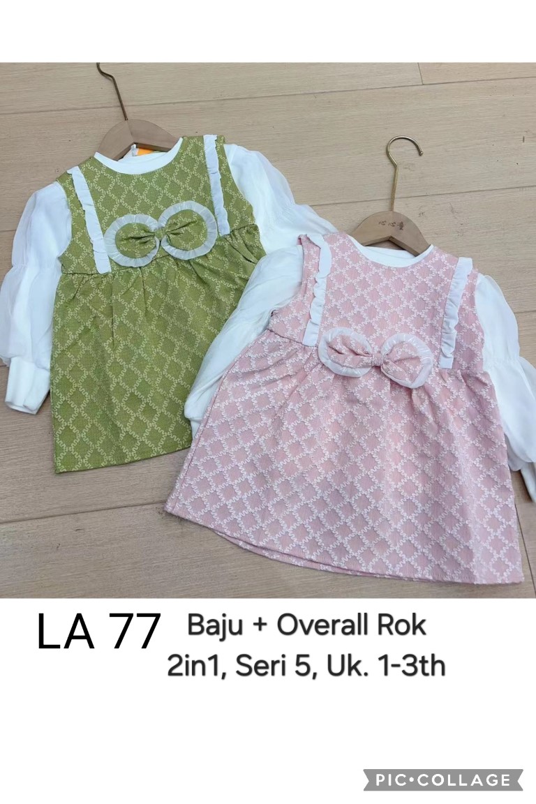 LA77-Baju Overall Rok (2in1)-Seri 5