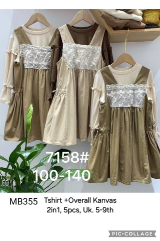 MB355-Baju Overall Kanvas (2in1)-Seri 5