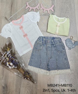 MB241MB110-Baju Celana Jeans (2in1)-Seri 5