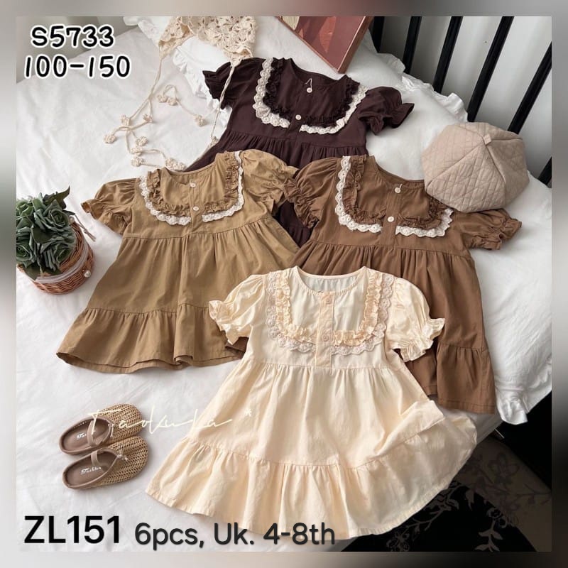 ZL151-Dress Katun Linen-Seri 6