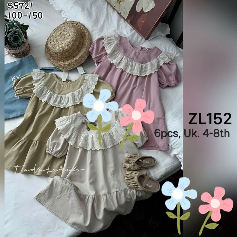 ZL152-Dress Katun Linen-Seri 6