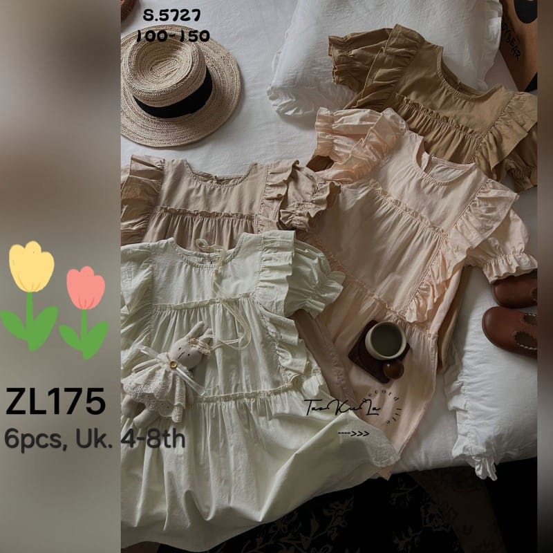 ZL175-Dress Katun Linen-Seri 6