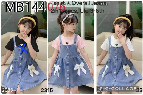 MB144-Baju Overall Jeans (2in1)-Seri 5