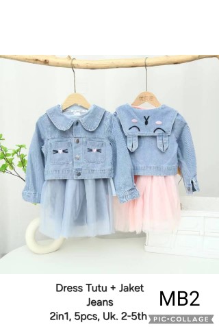 MB2-Dress Tutu Jaket Jeans (2in1)-Seri 5