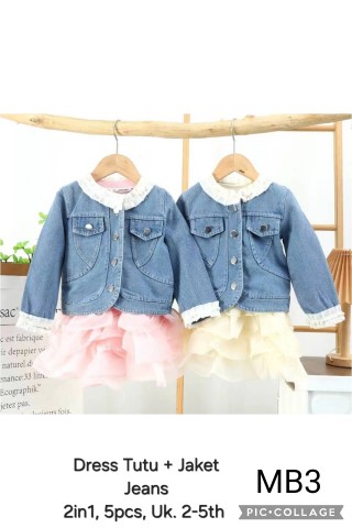 MB3-Dress Tutu Jaket Jeans (2in1)-Seri 5