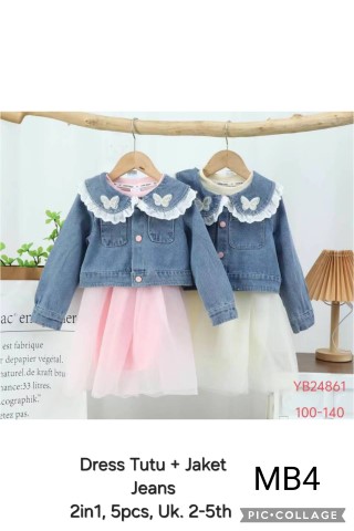 MB4-Dress Tutu Jaket Jeans (2in1)-Seri 5