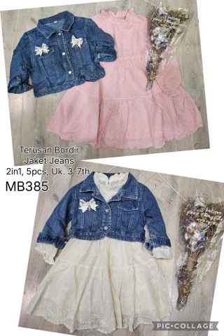 MB385-Terusan Bordir Jaket Jeans (2in1)-Seri 5