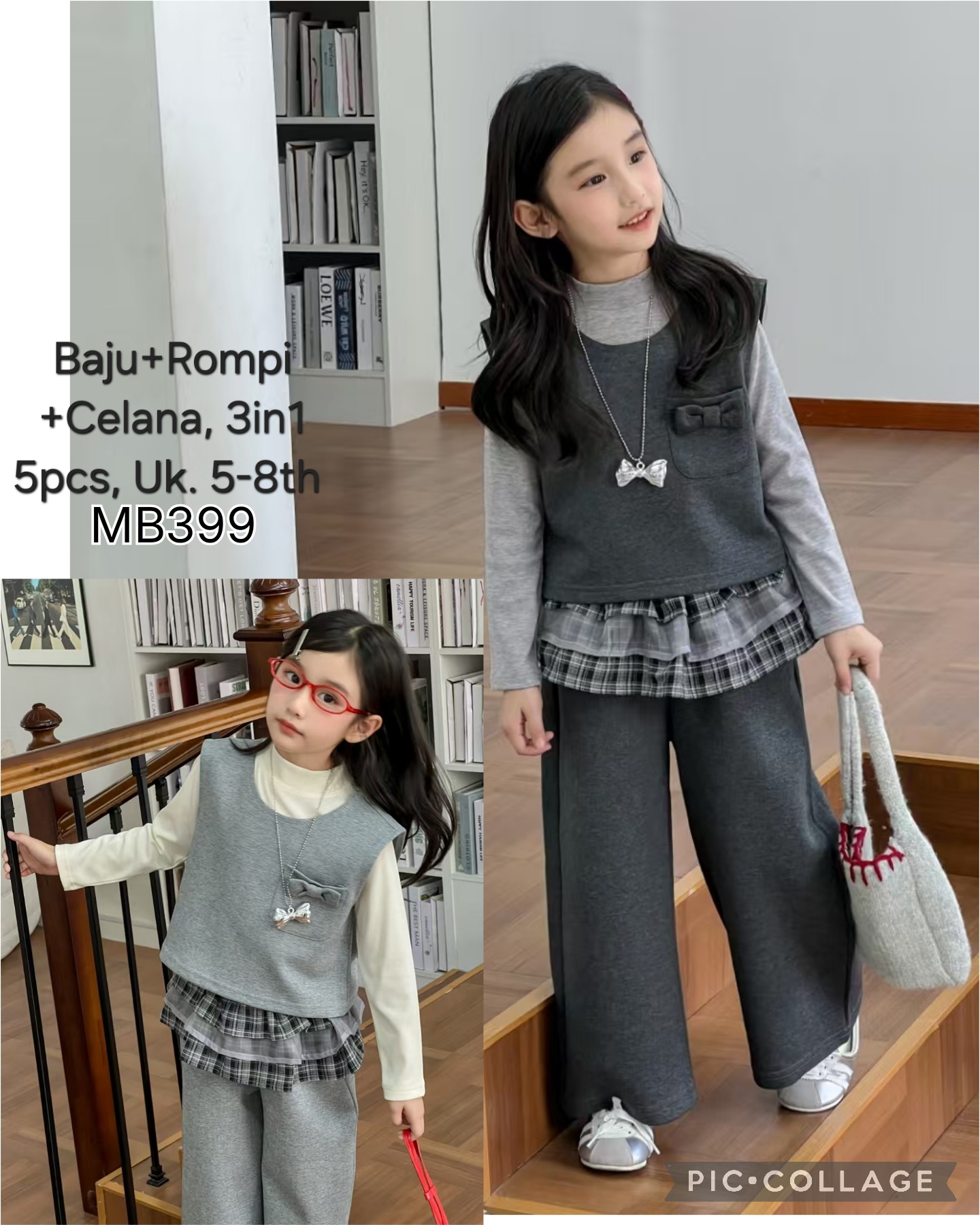 MB399-Baju Rompi Celana (3in1)-Seri 5
