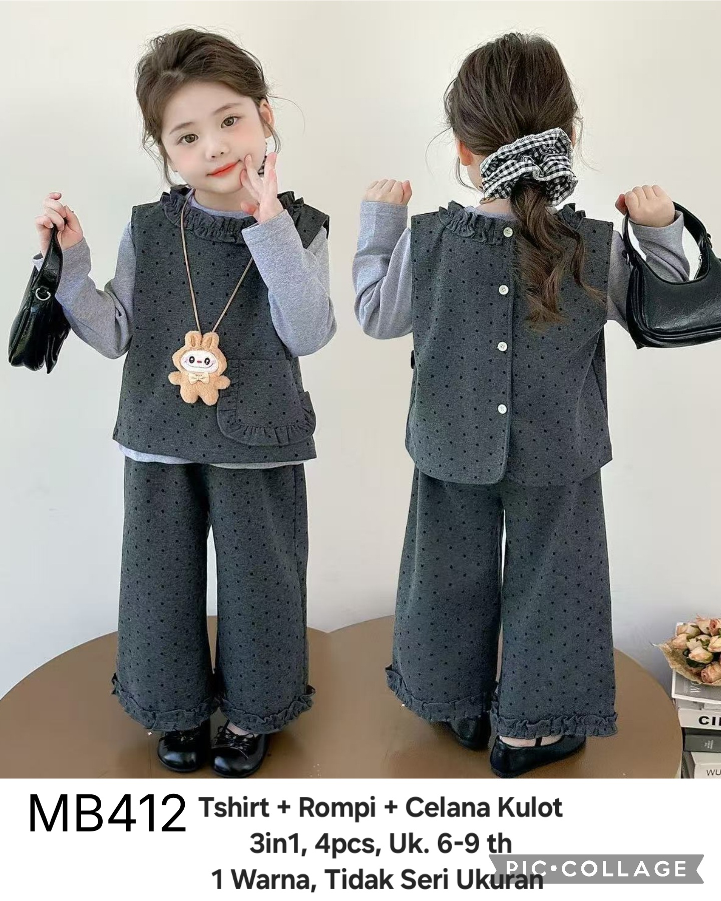 MB412-Baju Rompi Celana Kulot (3in1)-Seri 4