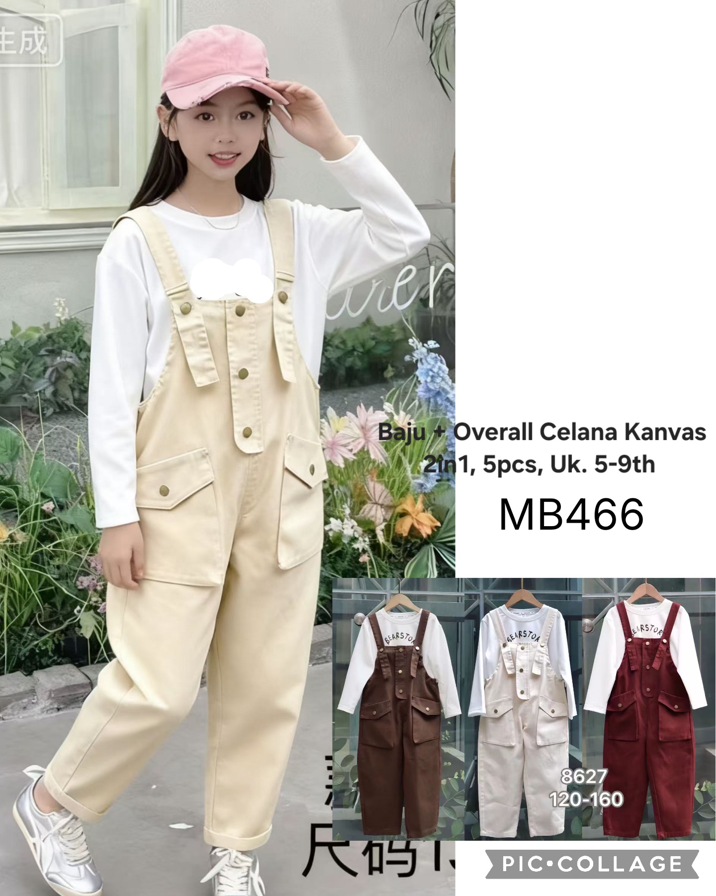 MB466-Baju Overall Celana Kanvas (2in1)-Seri 5