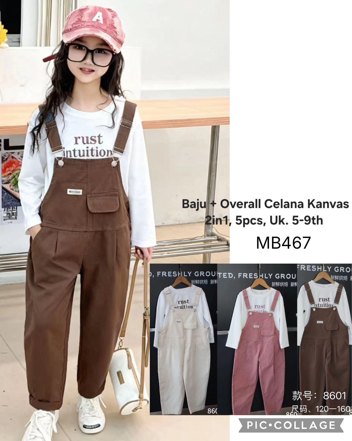 MB467-Baju Overall Celana Kanvas (2in1)-Seri 5
