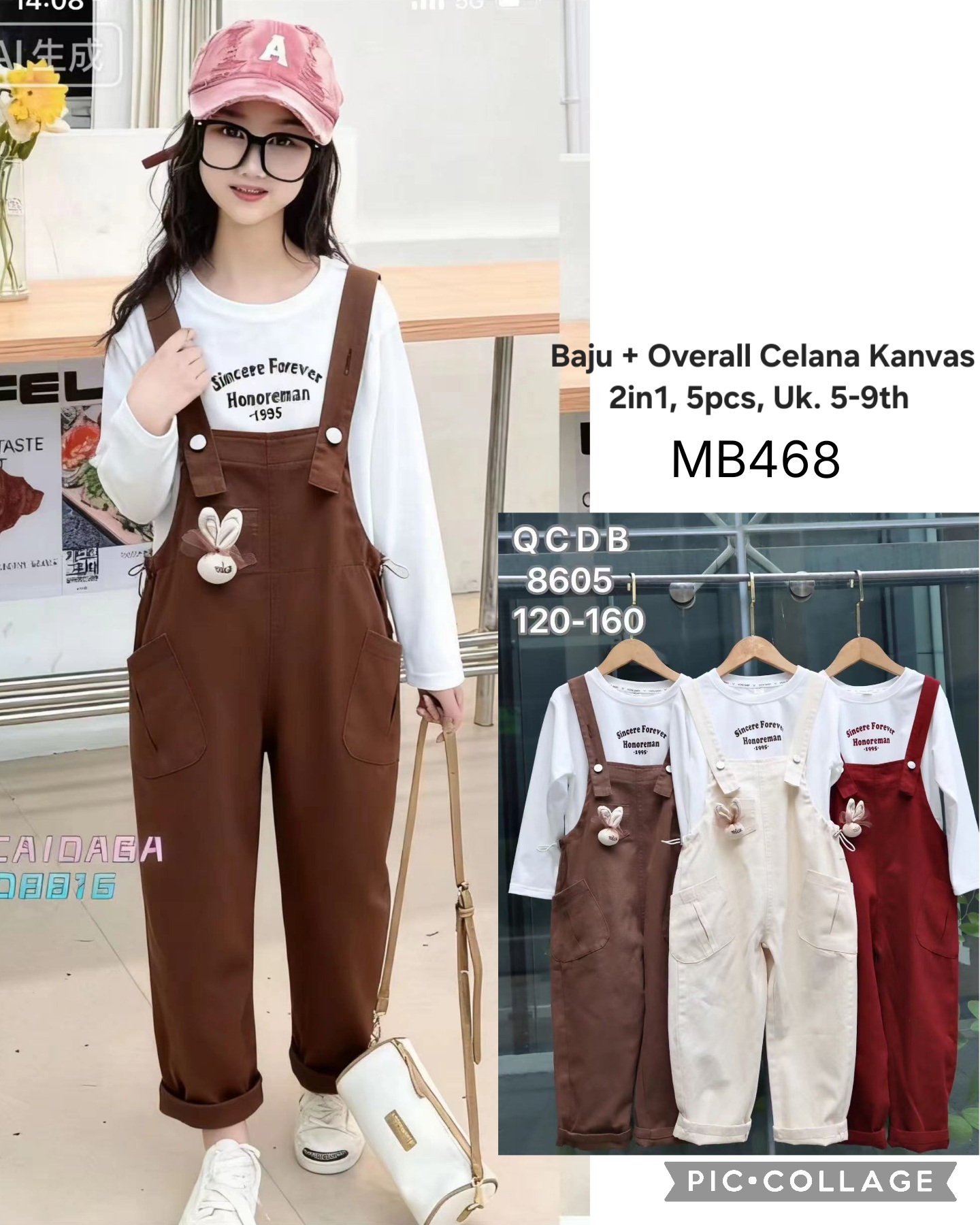 MB468-Baju Overall Celana Kanvas (2in1)-Seri 5