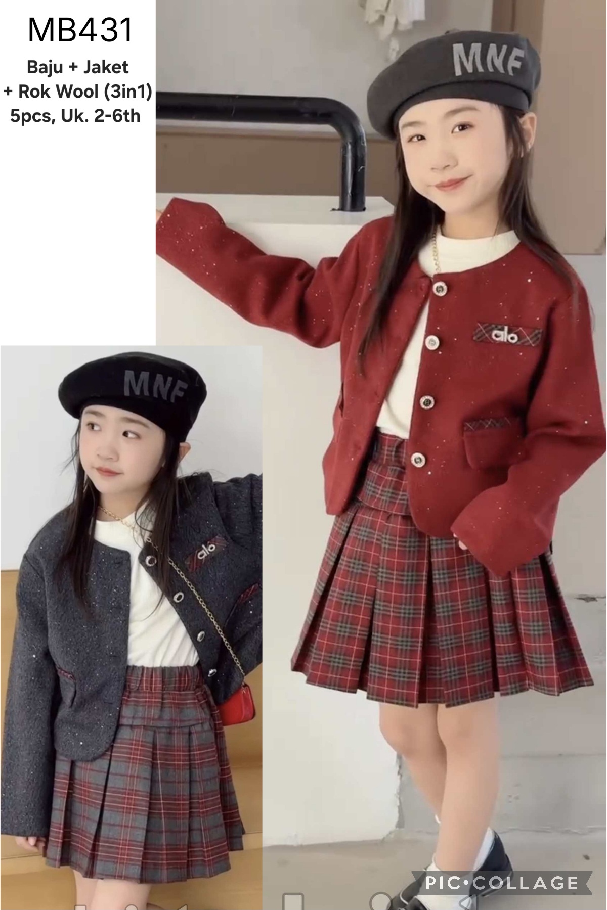 MB431-Baju Jaket Rok (3in1)-Seri 5