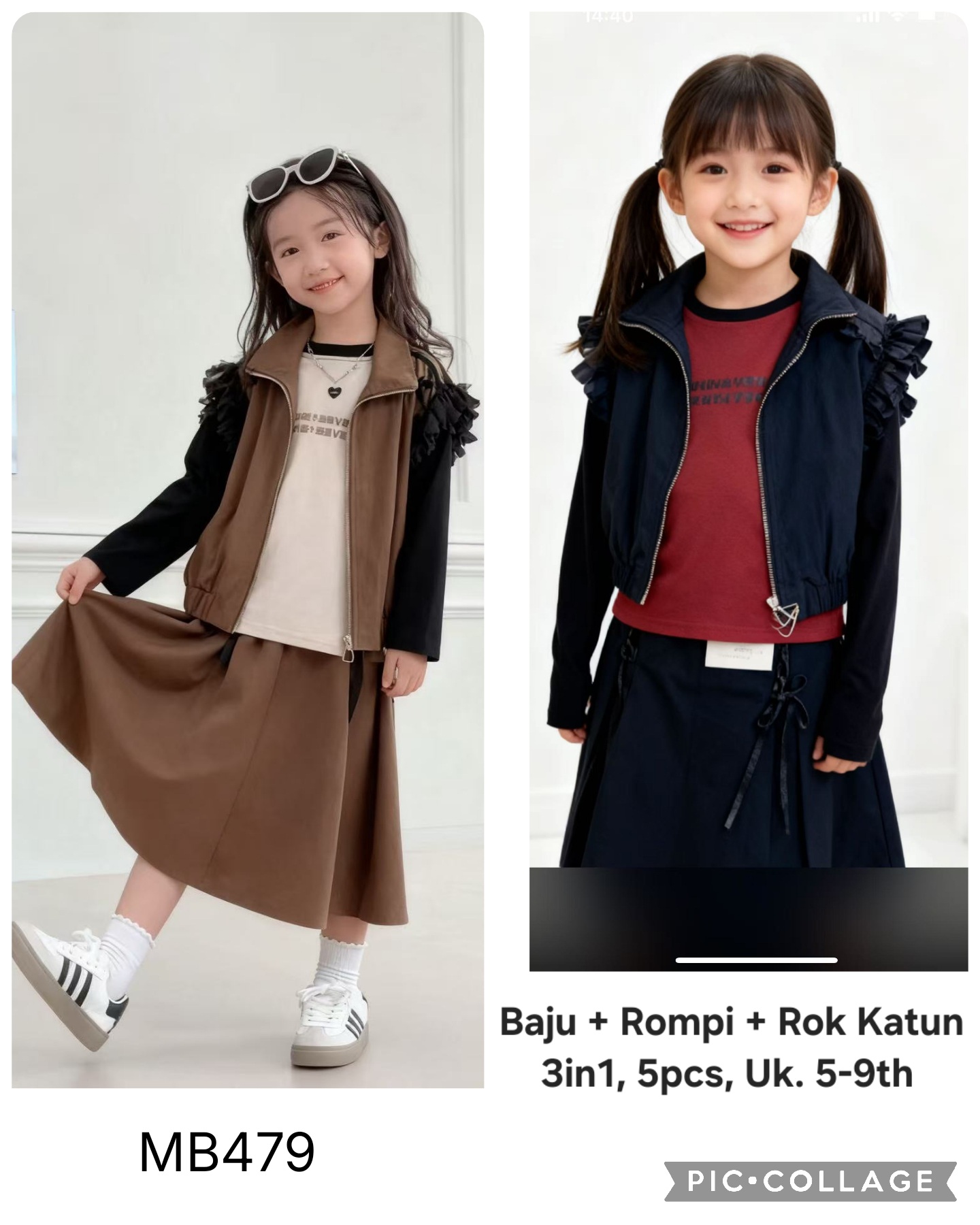 MB479-Baju Rompi Rok (3in1)-Seri 5