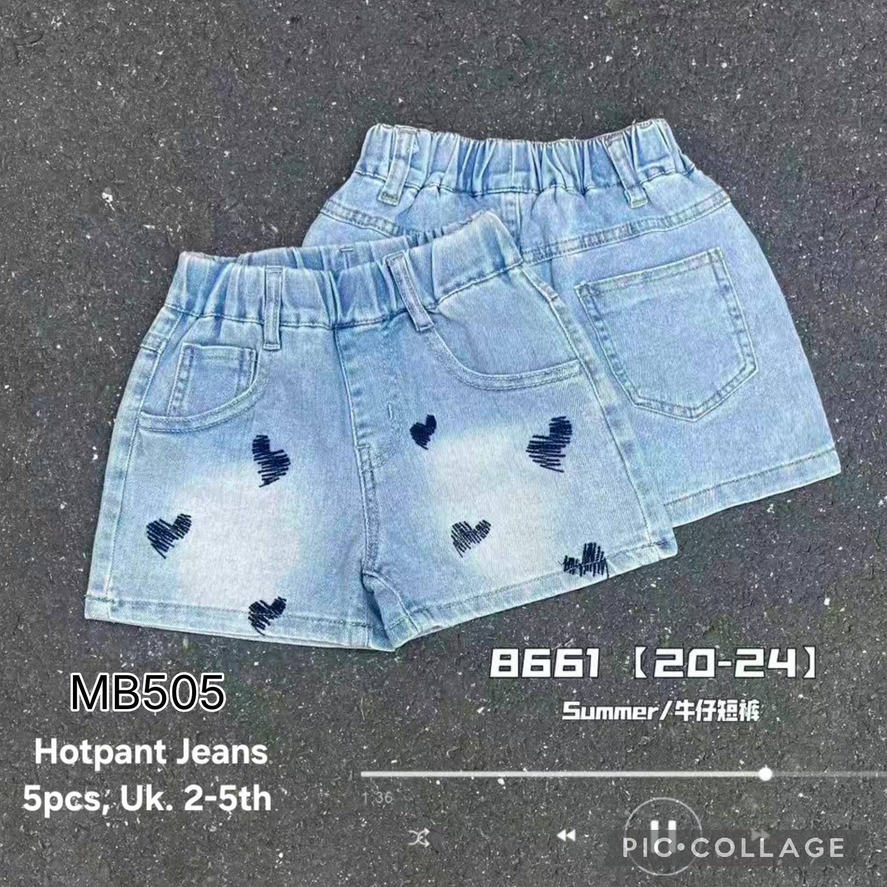 MB505-Hotpant Jeans-Seri 5