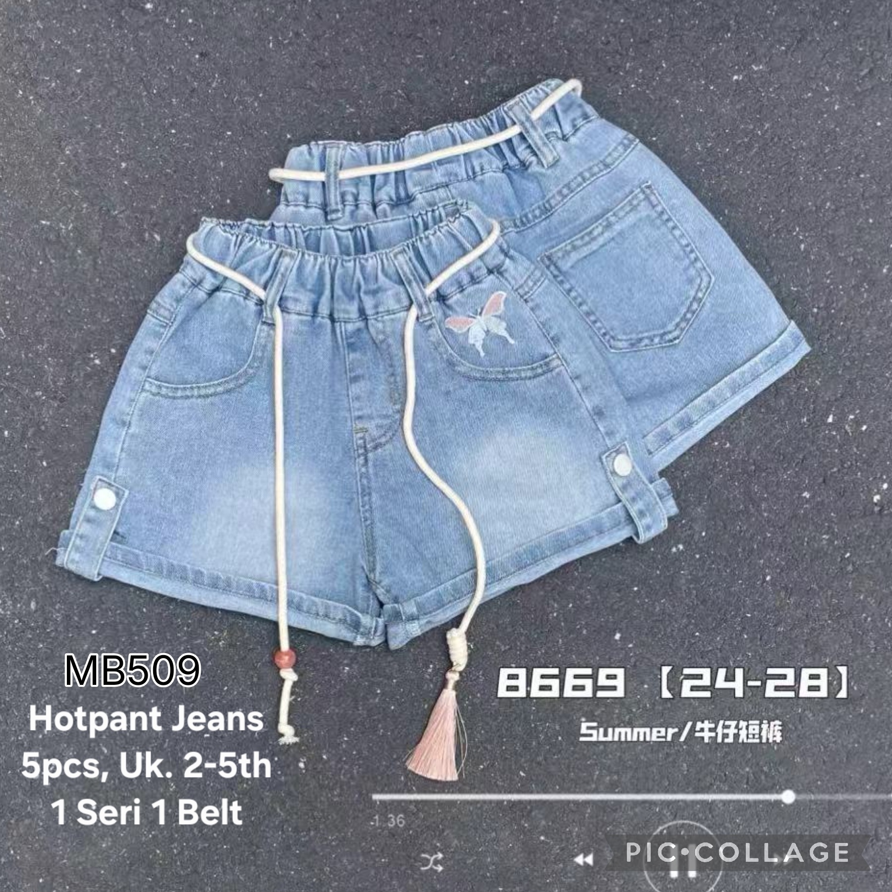 MB509-Hotpant Jeans-Seri 5