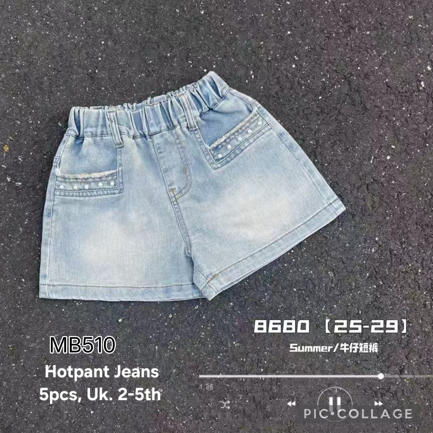 MB510-Hotpant Jeans-Seri 5