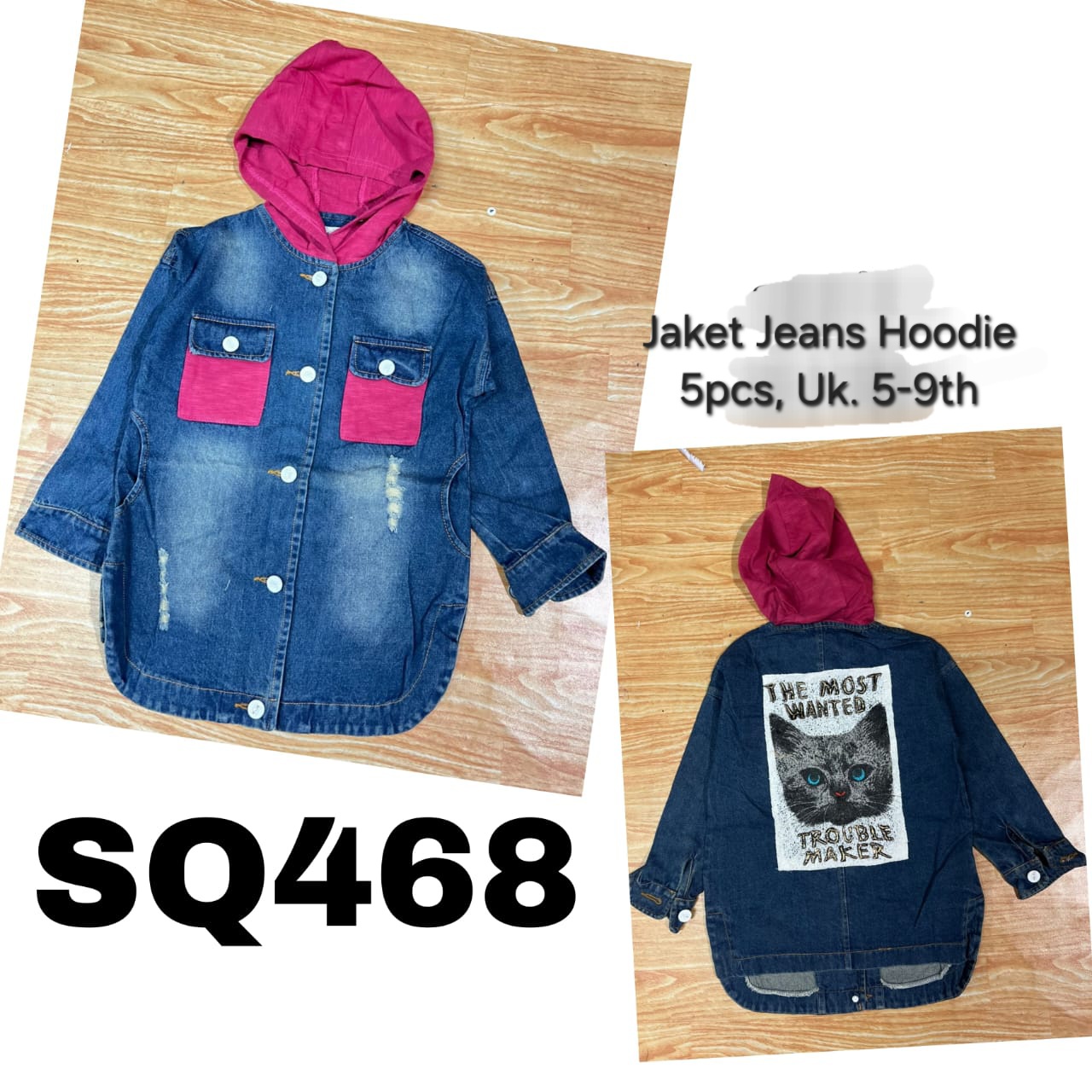 SQ468-Jaket Jeans-Seri 5